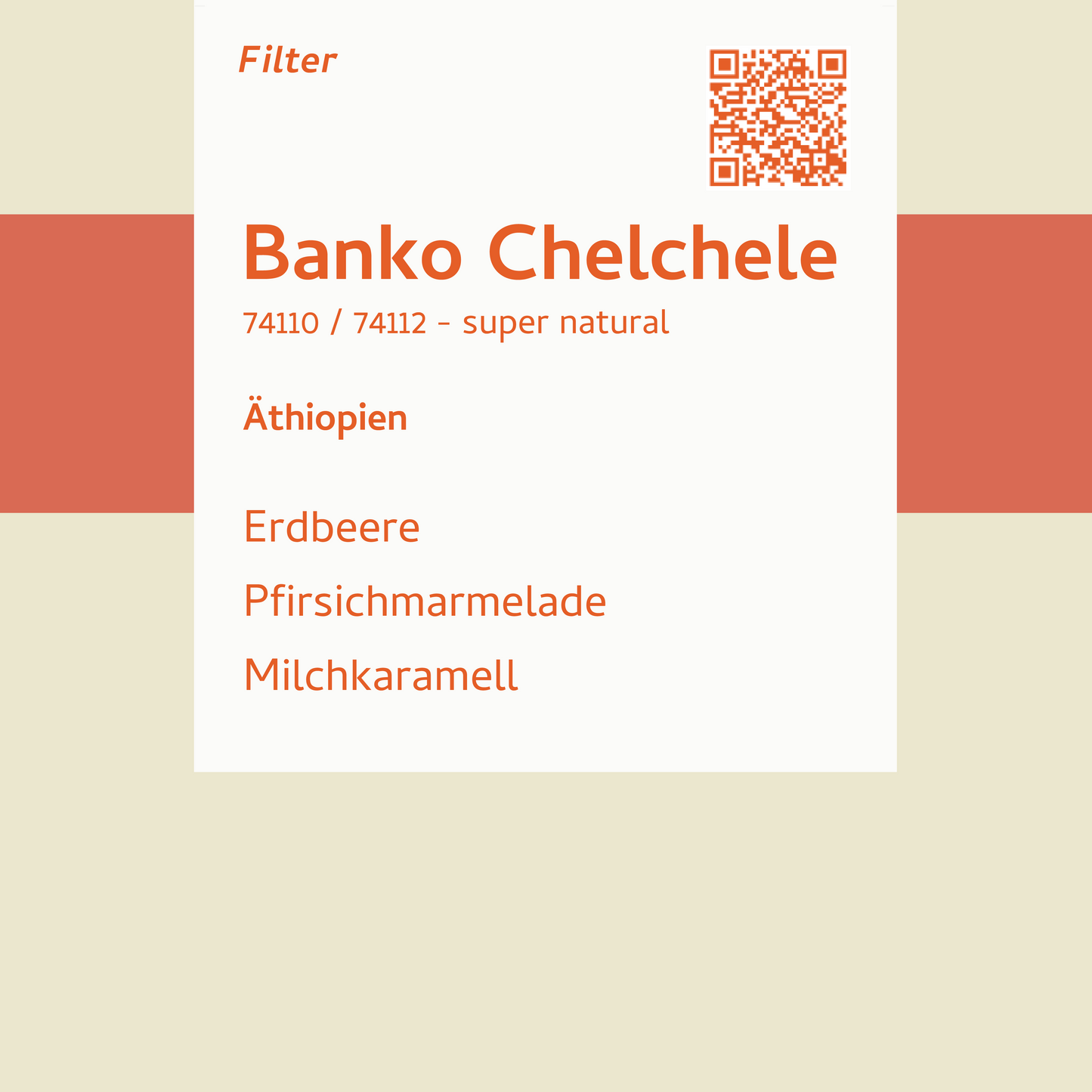 Filter - Banko Chelchele - Äthiopien