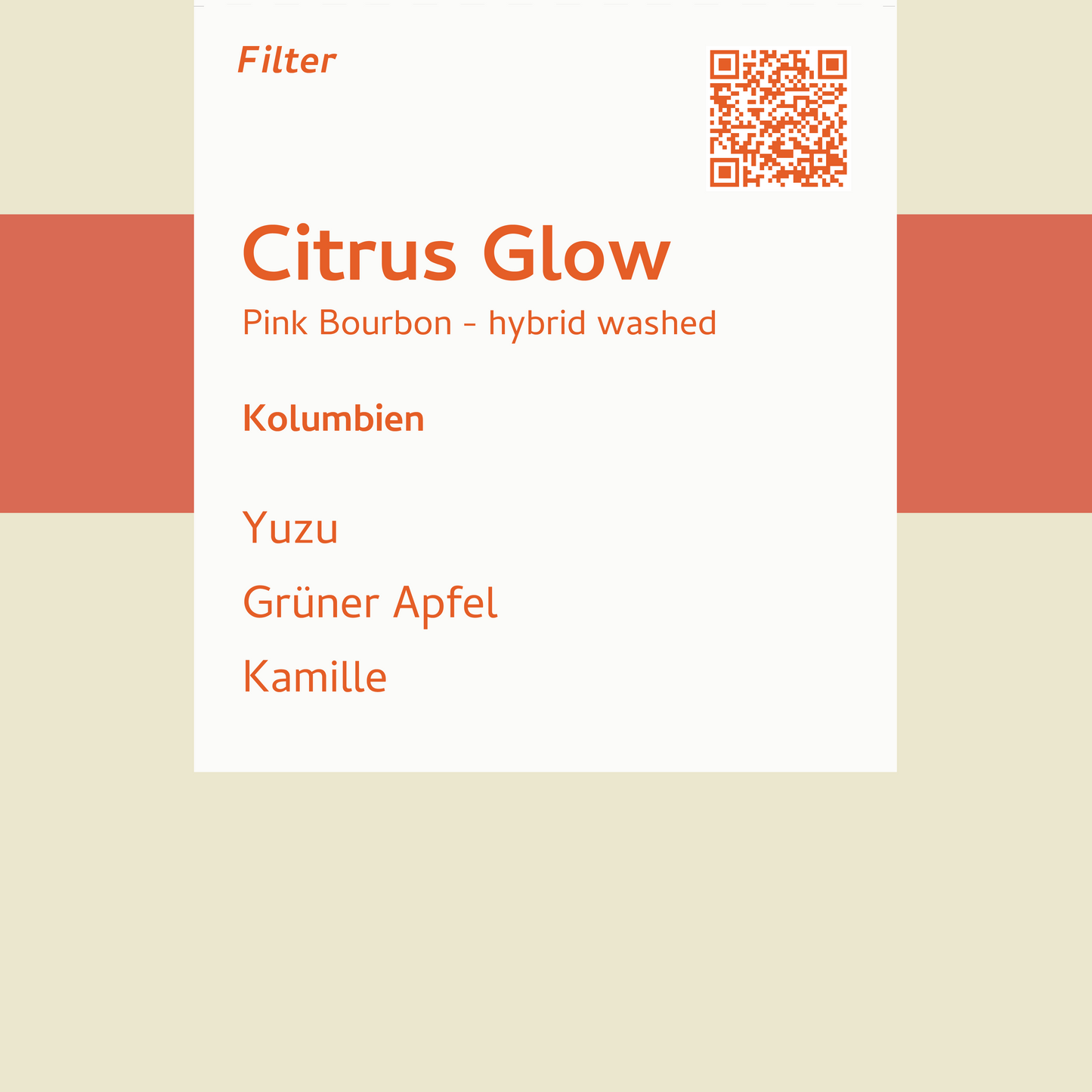 Filter - Citrus Glow - Kolumbien