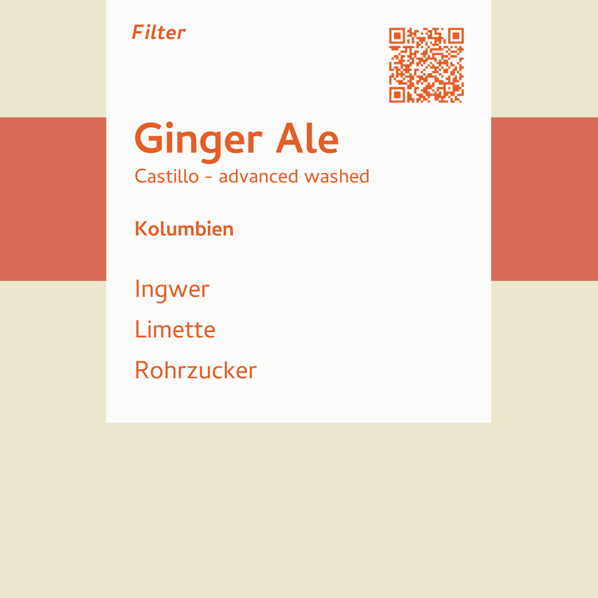 Filter - Ginger Ale - Kolumbien