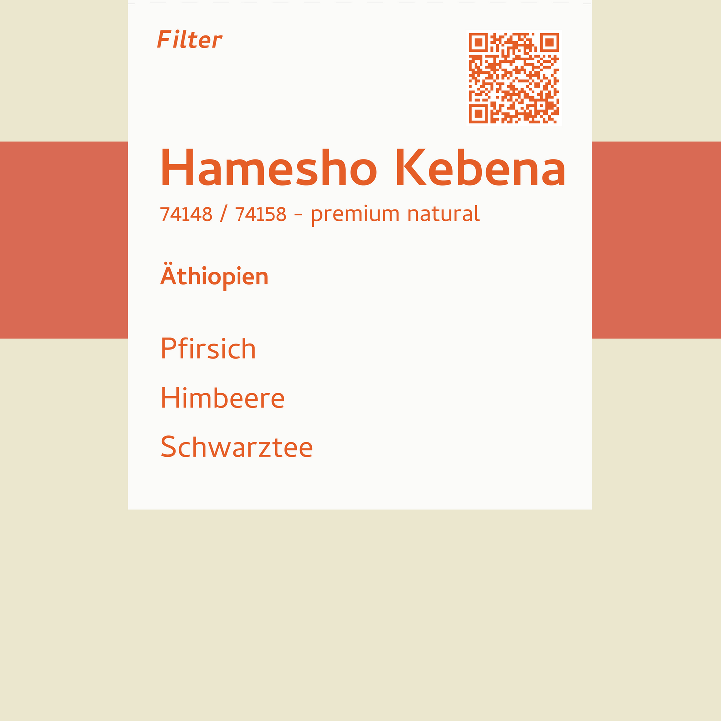 Filter - Hamesho Kebena - Äthiopien