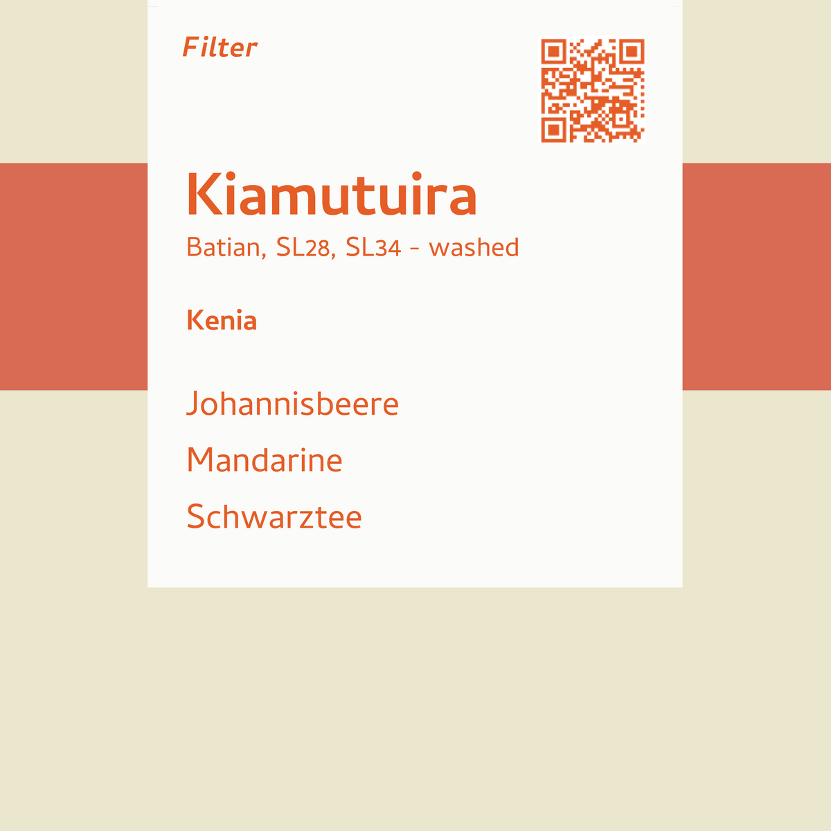 Filter - Kiamutuira AA - Kenia