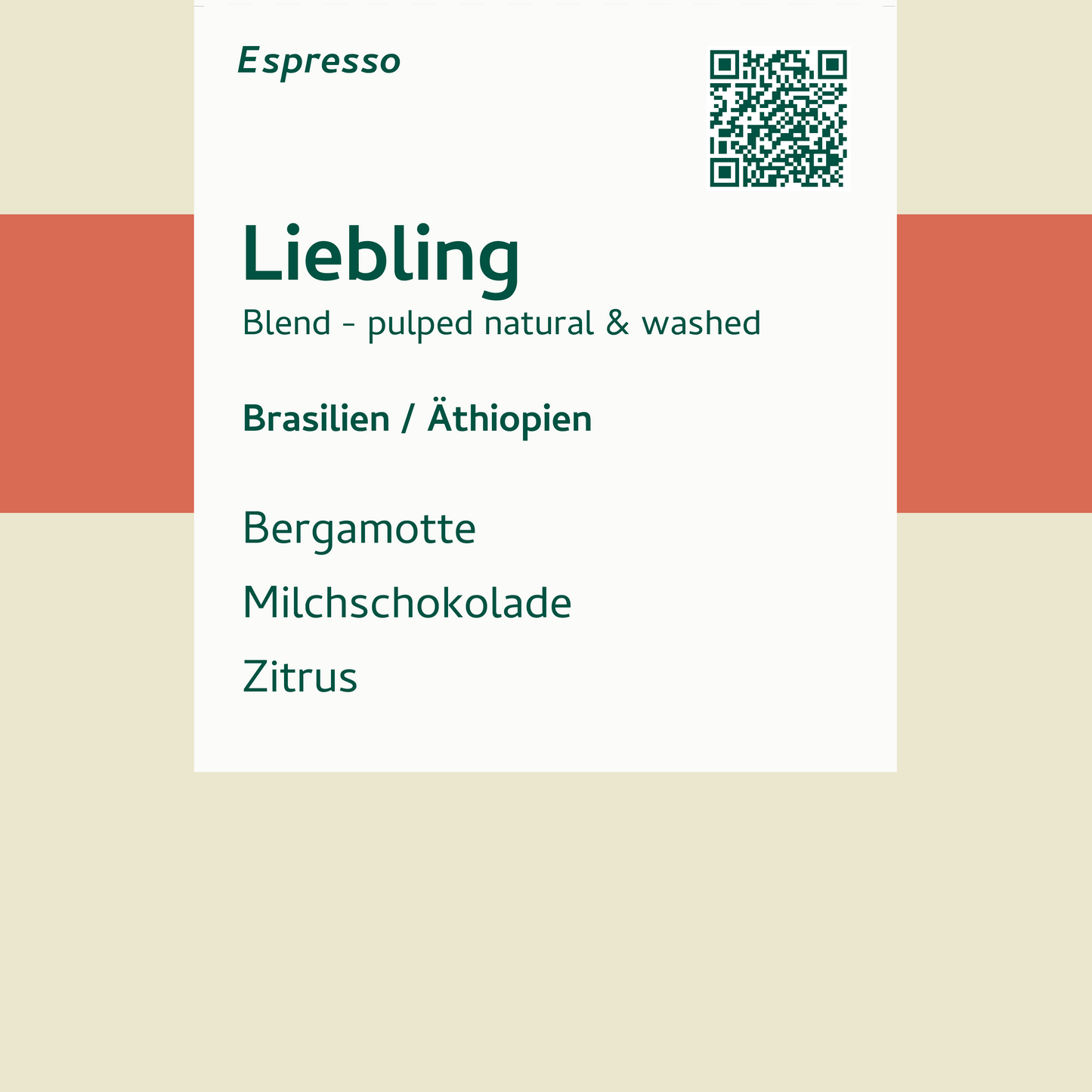 Espresso - Liebling - Brasilien & Äthiopien