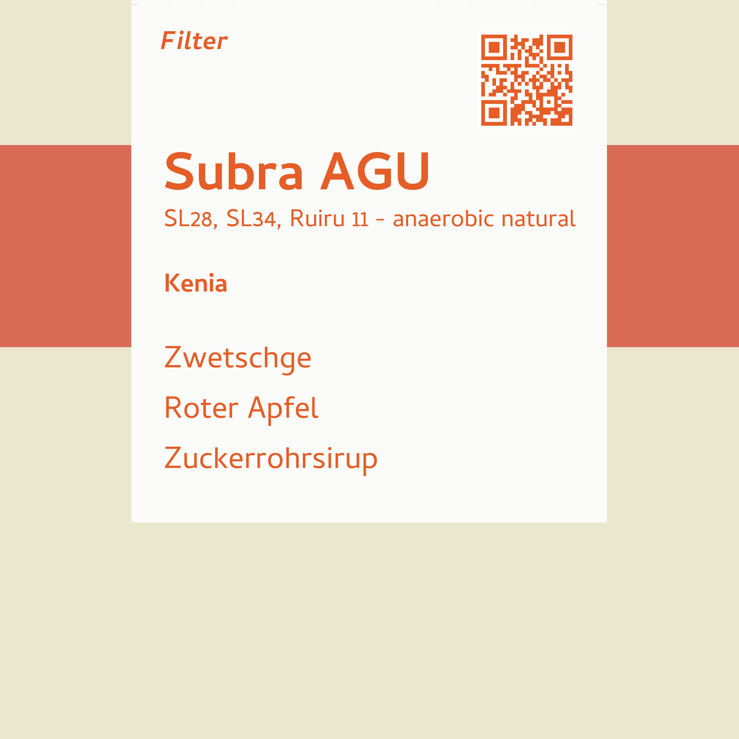 Filter - Subra AGU - Kenia