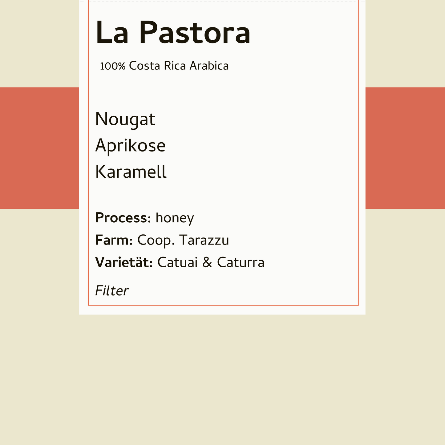 Filter - La Pastora - Costa Rica